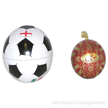 Ball-shaped Mini Gift Tins, Sized 65mm, Customized Designs are Welcome